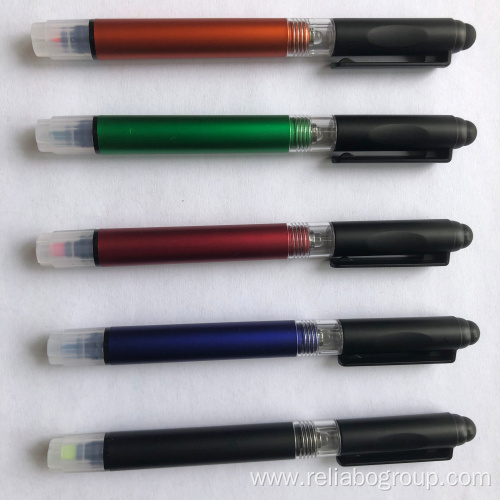 Customized Promotional Double-Lead Stylus Plastic Ball Pen